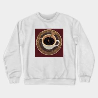 Coffee Retro Decaf Roast Established Since Crewneck Sweatshirt